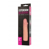 Телесная насадка-удлинитель Extension sleeve - 17 см. - Sitabella - в Ачинске купить с доставкой