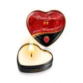 Массажная свеча с ароматом клубники Bougie Massage Candle - 35 мл. - Plaisir Secret - купить с доставкой в Ачинске