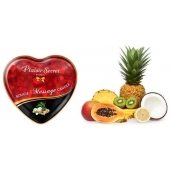 Массажная свеча с ароматом экзотических фруктов Bougie Massage Candle - 35 мл. - Plaisir Secret - купить с доставкой в Ачинске