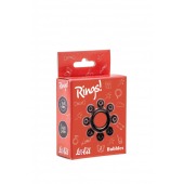 Чёрное эрекционное кольцо Rings Bubbles - Lola Games - в Ачинске купить с доставкой