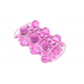 Розовая насадка на пенис Rings Armour - Lola Games - в Ачинске купить с доставкой