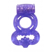 Фиолетовое эрекционное кольцо Rings Treadle с подхватом - Lola Games - в Ачинске купить с доставкой