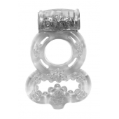 Прозрачное эрекционное кольцо Rings Treadle с подхватом - Lola Games - в Ачинске купить с доставкой
