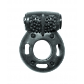 Черное эрекционное кольцо с вибрацией Rings Axle-pin - Lola Games - в Ачинске купить с доставкой