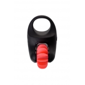 Чёрно-красное эрекционное виброкольцо Erotist - Erotist Adult Toys - в Ачинске купить с доставкой
