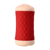 Двухсторонний мастурбатор JOS  NADIN в красном цилиндре - JOS - в Ачинске купить с доставкой