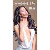 Кляп-трензель Lora с металлическими кольцами - Rebelts - купить с доставкой в Ачинске