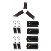 Комплект наручников и поножей LUXURIOUS BED RESTRAINT CUFF SET - Blush Novelties - купить с доставкой в Ачинске