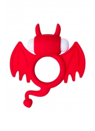 Красное эрекционное кольцо на пенис JOS COCKY DEVIL - JOS - в Ачинске купить с доставкой