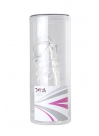 Прозрачная гелевая насадка с клиторальным отростком - 13 см. - Toyfa Basic - в Ачинске купить с доставкой