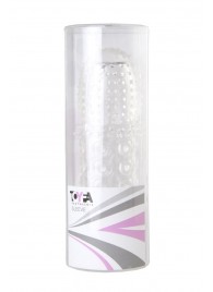 Прозрачная закрытая гелевая насадка - 13,5 см. - Toyfa Basic - в Ачинске купить с доставкой