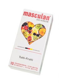 Жёлтые презервативы Masculan Ultra Tutti-Frutti с фруктовым ароматом - 10 шт. - Masculan - купить с доставкой в Ачинске