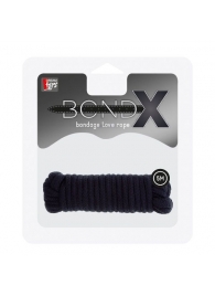 Чёрная веревка для связывания BONDX LOVE ROPE - 5 м. - Dream Toys - купить с доставкой в Ачинске