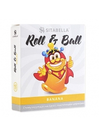 Стимулирующий презерватив-насадка Roll   Ball Banana - Sitabella - купить с доставкой в Ачинске