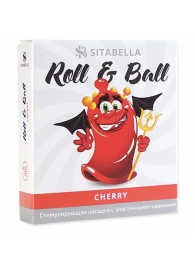 Стимулирующий презерватив-насадка Roll   Ball Cherry - Sitabella - купить с доставкой в Ачинске