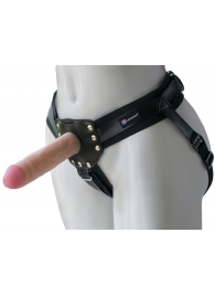 Черный пояс-трусики с двумя насадками  Экзотик-Linda  - 15,5 и 10,5 см. - LOVETOY (А-Полимер) - купить с доставкой в Ачинске