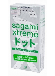 Презервативы Sagami Xtreme Type-E с точками - 10 шт. - Sagami - купить с доставкой в Ачинске