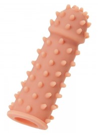 Телесная реалистичная насадка KOKOS Extreme Sleeve 03 с дополнительной стимуляцией - 12,7 см. - KOKOS - в Ачинске купить с доставкой