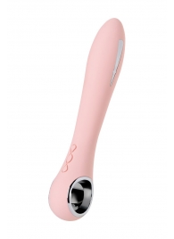 Розовый силиконовый вибратор с электростимуляцией GALVANI VIBE - 21 см. - ToyFa - купить с доставкой в Ачинске