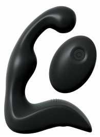 Черный вибромассажер простаты с пультом ДУ Control P-Spot Pro - Pipedream - в Ачинске купить с доставкой