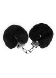 Черные меховые наручники Love с ключиками - Baile - купить с доставкой в Ачинске