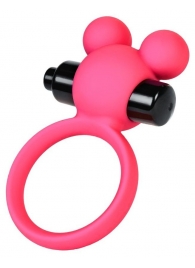 Розовое виброкольцо на пенис A-Toys - A-toys - в Ачинске купить с доставкой
