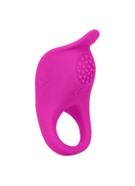 Ярко-розовое эрекционное виброкольцо Silicone Rechargeable Teasing Enhancer - California Exotic Novelties - в Ачинске купить с доставкой