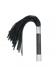 Черная плеть Easytoys Flogger With Metal Grip - 38 см. - Easy toys - купить с доставкой в Ачинске