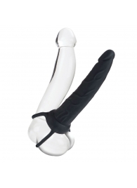 Насадка на пенис Silicone Love Rider Dual Penetrator для двойного проникновения - 14 см. - California Exotic Novelties - в Ачинске купить с доставкой