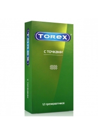 Текстурированные презервативы Torex  С точками  - 12 шт. - Torex - купить с доставкой в Ачинске