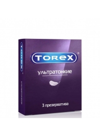 Презервативы Torex  Ультратонкие  - 3 шт. - Torex - купить с доставкой в Ачинске