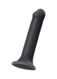 Черный фаллос на присоске Silicone Bendable Dildo XL - 20 см. - Strap-on-me - купить с доставкой в Ачинске