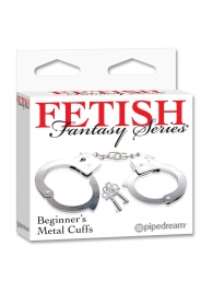 Металлические наручники Beginner s Metal Cuffs - Pipedream - купить с доставкой в Ачинске