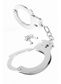 Металлические серебристые наручники Designer Metal Handcuffs - Pipedream - купить с доставкой в Ачинске