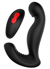 Черный вибромассажер простаты SWIRLING P-PLEASER - Dream Toys - в Ачинске купить с доставкой