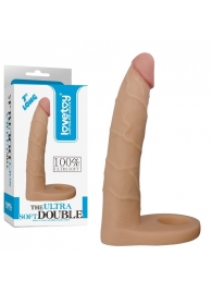 Телесная насадка-фаллоимитатор для двойного проникновения - 17 см. - Lovetoy - купить с доставкой в Ачинске