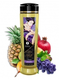 Массажное масло Libido Exotic Fruits с ароматом экзотических фруктов - 240 мл. - Shunga - купить с доставкой в Ачинске