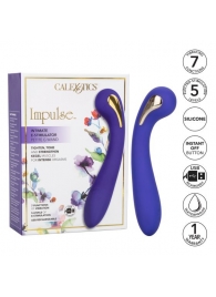 Фиолетовый вибромассажер с электростимуляцией Intimate Estim Petite G Wand - 19 см. - California Exotic Novelties - купить с доставкой в Ачинске