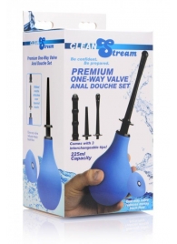 Анальный душ с 3 насадками Premium One-way Valve Anal Douche Set - XR Brands - купить с доставкой в Ачинске