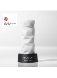 Белый 3D мастурбатор POLYGON - Tenga - в Ачинске купить с доставкой