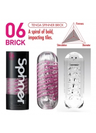 Мастурбатор SPINNER Brick - Tenga - в Ачинске купить с доставкой