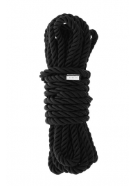 Черная веревка для шибари DELUXE BONDAGE ROPE - 5 м. - Dream Toys - купить с доставкой в Ачинске