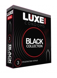 Черные презервативы LUXE Royal Black Collection - 3 шт. - Luxe - купить с доставкой в Ачинске