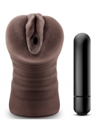 Коричневый мастурбатор-вагина Hot Chocolate Brianna - Blush Novelties - в Ачинске купить с доставкой