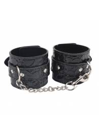 Черные наручники Be good Wrist Cuffs - Chisa - купить с доставкой в Ачинске