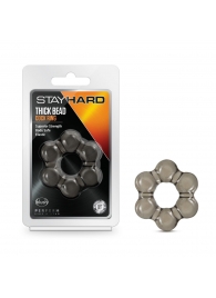Дымчатое эрекционное кольцо Stay Hard Thick Bead Cock Ring - Blush Novelties - в Ачинске купить с доставкой