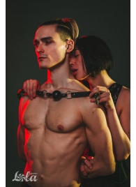 Черный кляп Love Addict на замочке - Lola Games - купить с доставкой в Ачинске