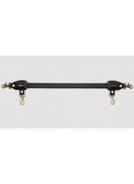 Черная распорка для ног Bound to You Faux Leather Spreader Bar - 50,8 см. - Fifty Shades of Grey - купить с доставкой в Ачинске