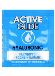 Лубрикант на водной основе Active Glide с гиалуроновой кислотой - 3 гр. - Биоритм - купить с доставкой в Ачинске