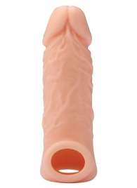 Телесная насадка EXTENDER WITH BALL STRAP 5.5 - 14 см. - Dream Toys - в Ачинске купить с доставкой